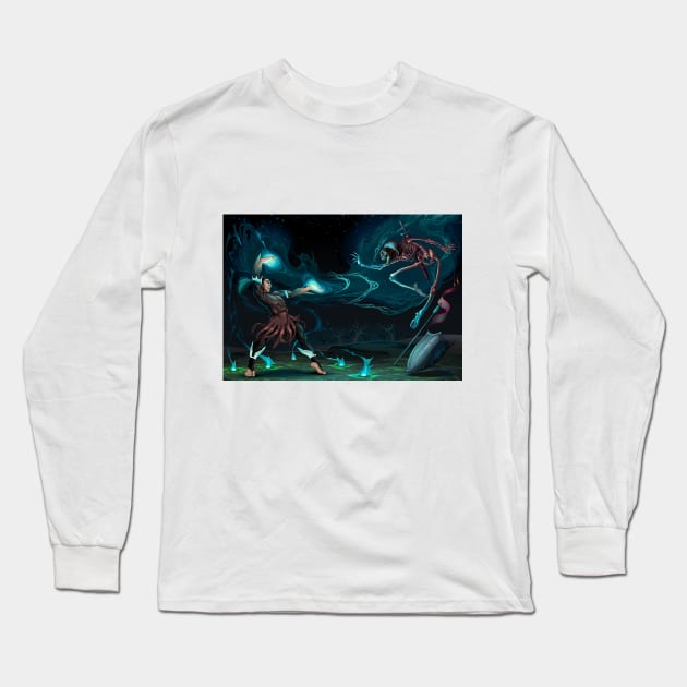 Fighting scene Long Sleeve T-Shirt by ddraw